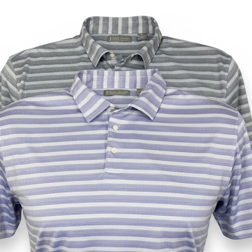 Daniel Cremieux Signature Collection Mens XL Striped Polo Shirt Lot of 2